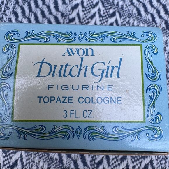 Avon Blue Dutch Girl Figurine Box - Picture 2 of 8